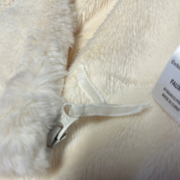 Sara's Prints Cream Furry Vest - Picture 6 of 7